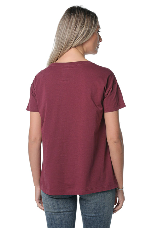 Tricou Armani Exchange Visiniu