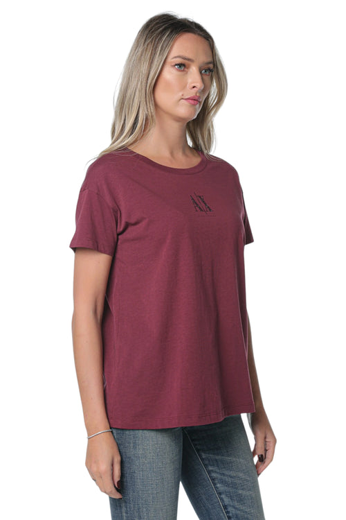 Tricou Armani Exchange Visiniu