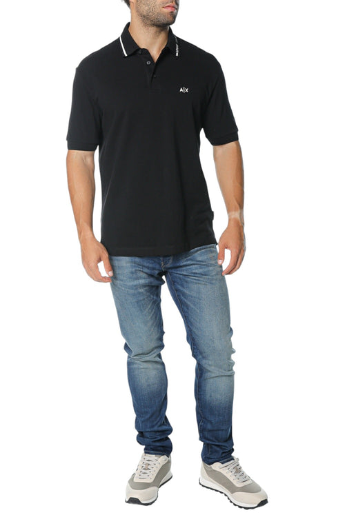 Tricou polo Armani Exchange
