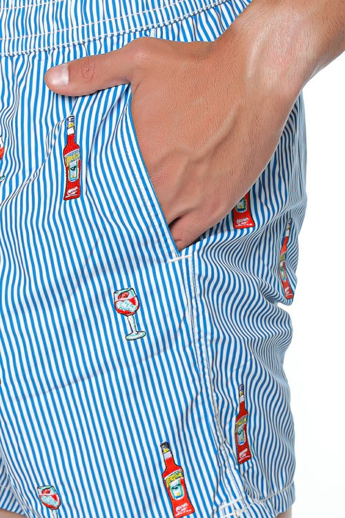Short de baie MC2 Saint Barth Gustavia Embroidery