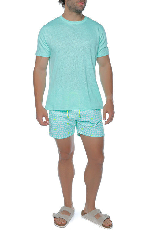 Short de baie Mc2 Saint Barth Lighting Micro Stretch Albastru