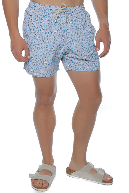 Short de baie Mc2 Saint Barth Lighting Micro Fantasy