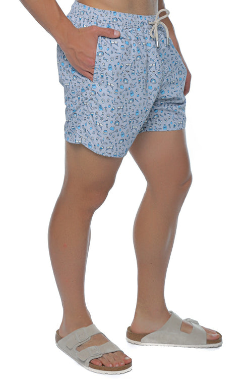 Short de baie Mc2 Saint Barth Lighting Micro Fantasy