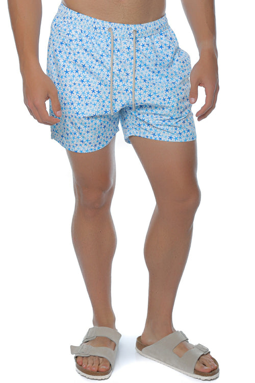 Short de baie Mc2 Saint Barth Lighting Micro Fantasy Albastru