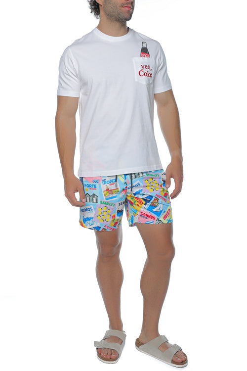 Tricou Mc2 Saint Barth Austin Alb