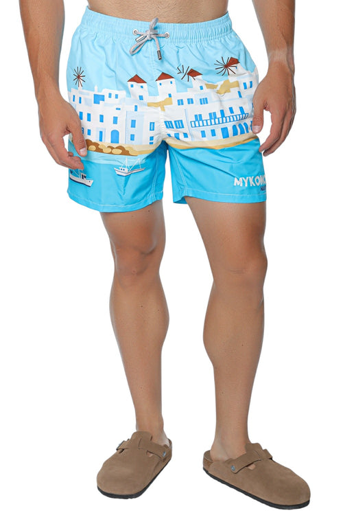 Short de baie MC2 Saint Barth Gustavia Placed Print