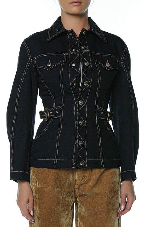 Jacheta denim Versace Jeans Couture