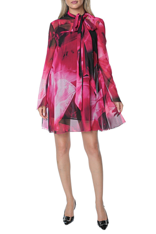 Rochie Versace Jeans Couture Tie-Neck Mini