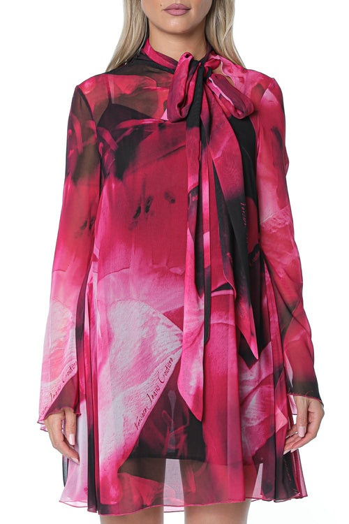 Rochie Versace Jeans Couture Tie-Neck Mini