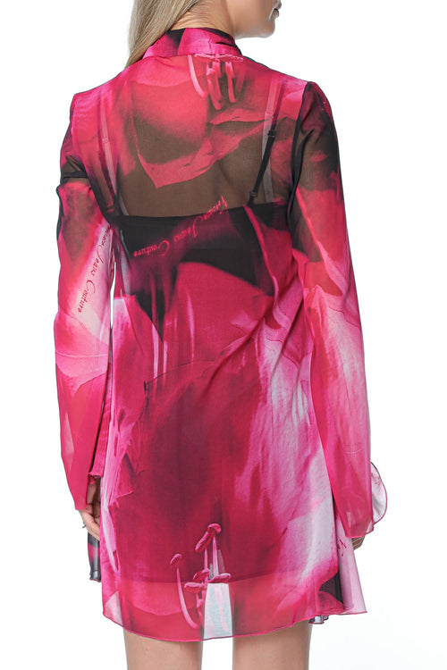 Rochie Versace Jeans Couture Tie-Neck Mini