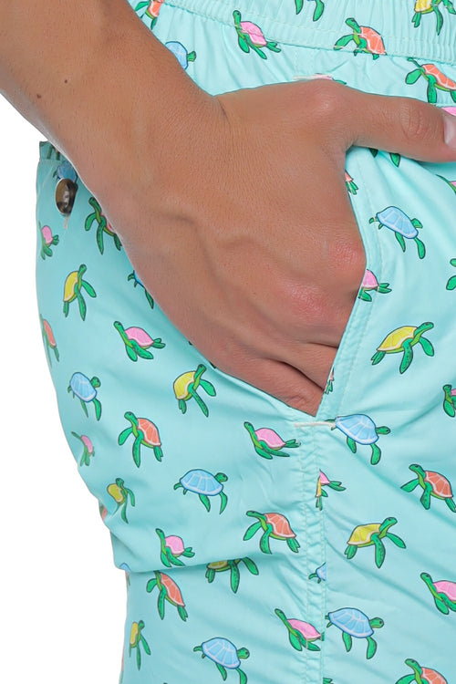 Short de baie Mc2 Saint Barth Lighting Micro Fantasy Verde