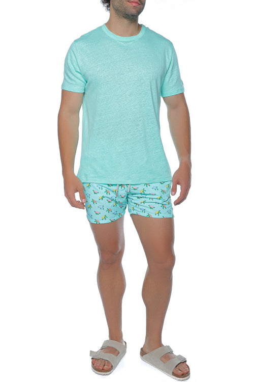 Short de baie Mc2 Saint Barth Lighting Micro Fantasy Verde