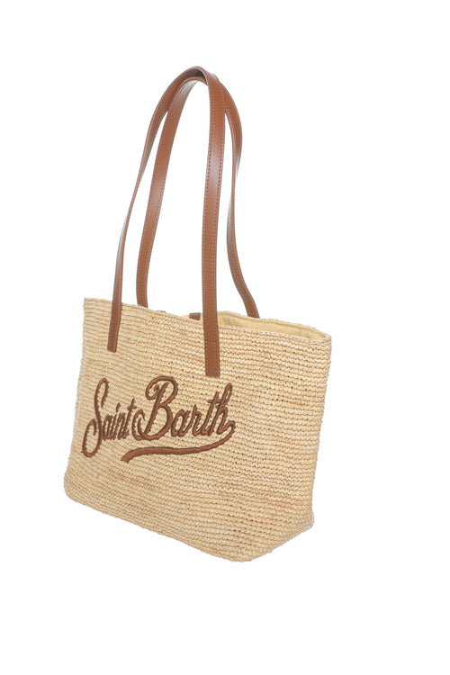 Geanta MC2 Saint Barth Raffia City Mid