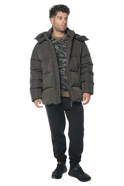 Jacheta de puf Emporio Armani