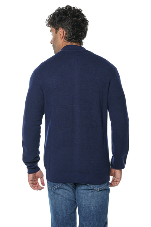 Pulover Trussardi Knitwear -Cadigan Con Zip In Pura Lana Piquet