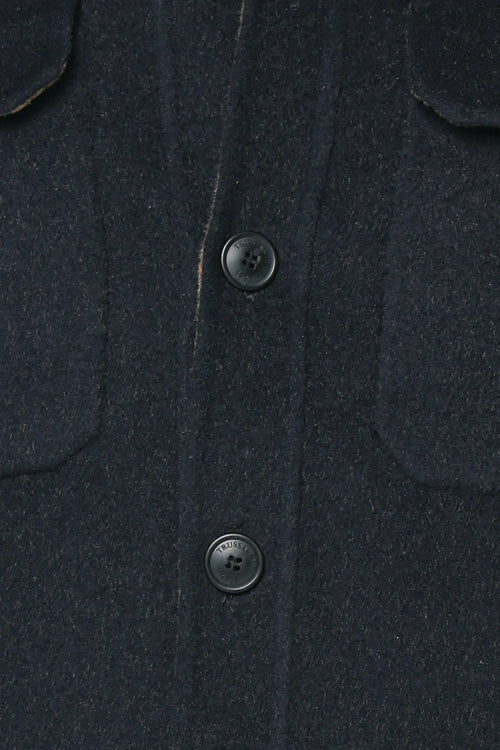 Jacheta Trussardi Bicolor Overshirt - Double Wool Blend