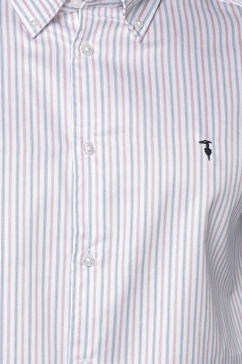 Camasa Trussardi Regular Fit Button Down - Easy Care Striped