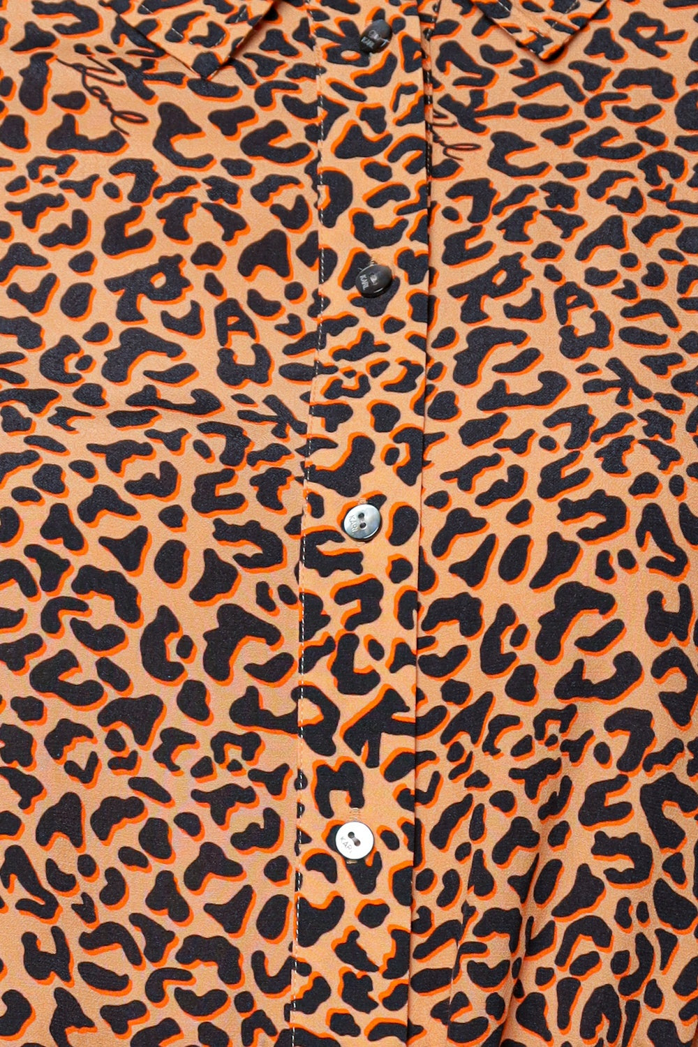 Rochie stil camasa cu imprimeu leopard KARL LAGERFELD - 4