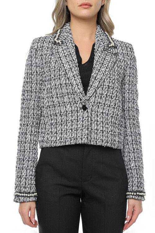 Jacheta KARL LAGERFELD Embellished Boucle
