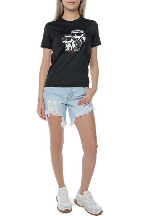 Tricou KARL LAGERFELD Ikon Sketch Duo