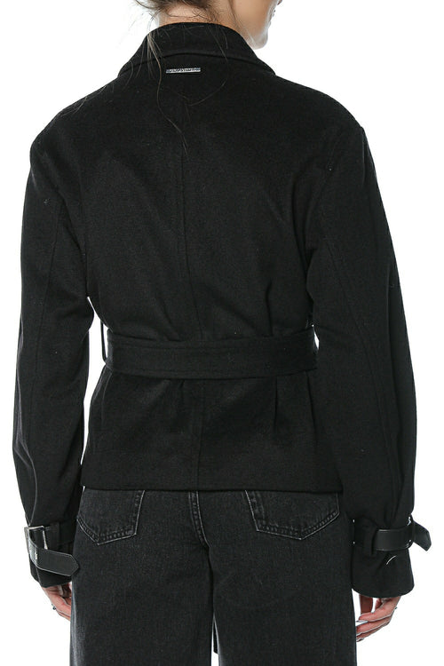 Palton Karl Lagerfeld Belt Detail Short Soft