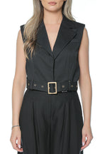 Vesta Karl Lagerfeld Mini Stud Detail Gilet