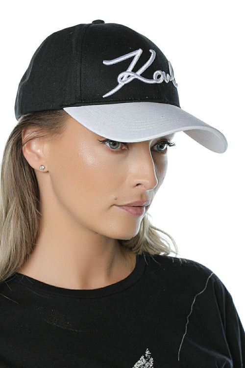Sapca Karl Lagerfeld K/Signature Logo B/W Cap