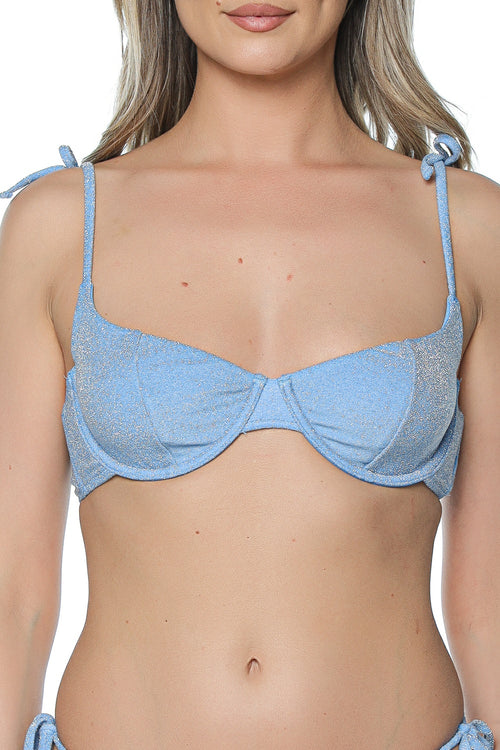 Sutien de baie Karl Lagerfeld Signature Lurex Underwire