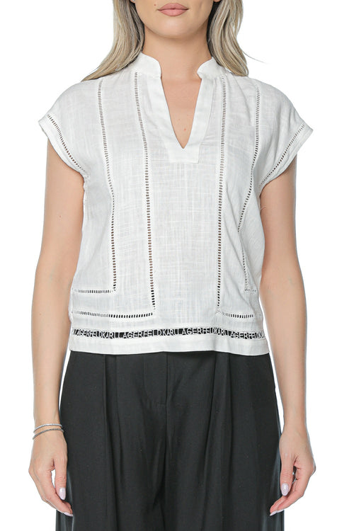 Tricou Karl Lagerfeld Embroidery Detail