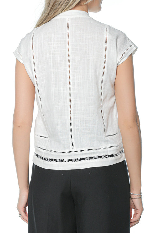Tricou Karl Lagerfeld Embroidery Detail