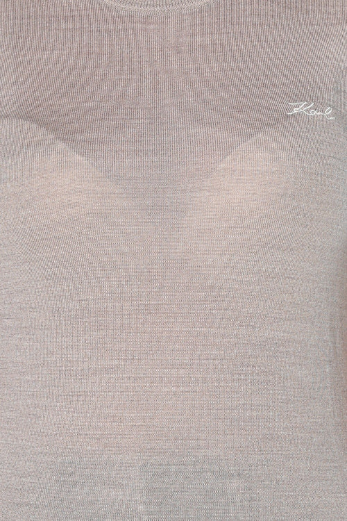Tricou Karl Lagerfeld Essential Merino Wool Sslv