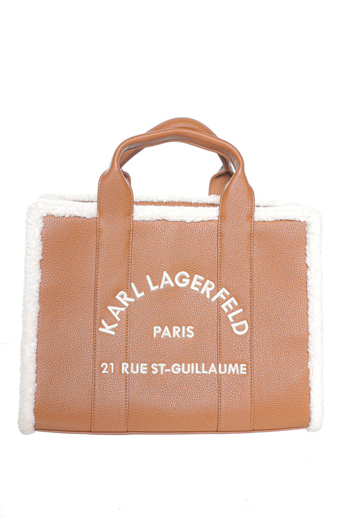 Geanta Karl Lagerfeld K/Rsg Md Square Tote Shearling