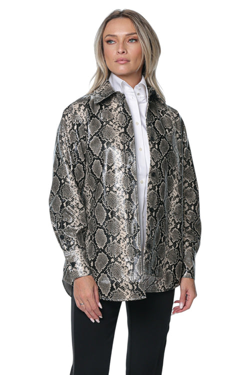 Camasa Karl Lagerfeld Faux Python Overshirt