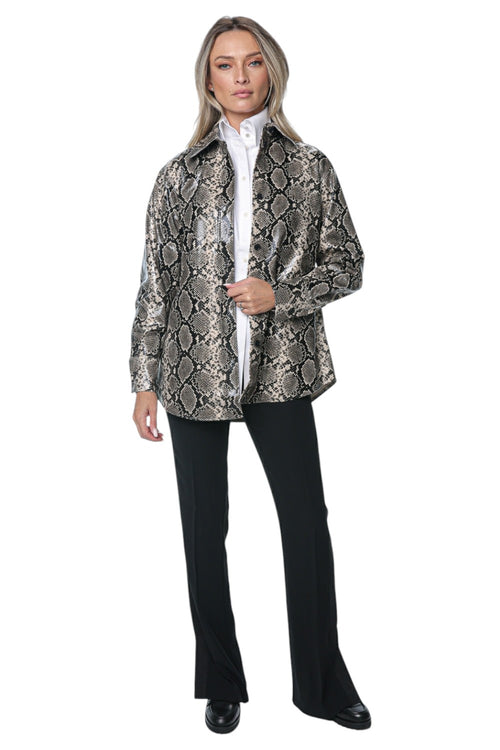 Camasa Karl Lagerfeld Faux Python Overshirt