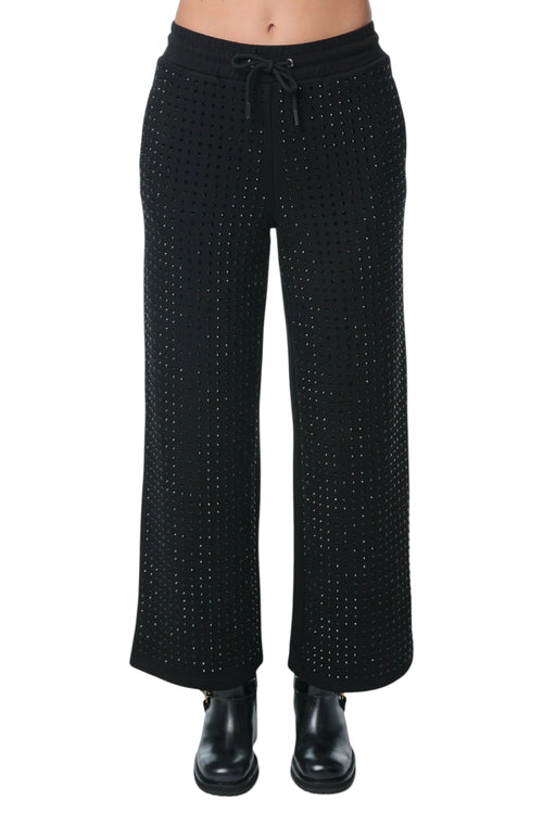 Pantaloni sport Karl Lagerfeld Embellished Negru