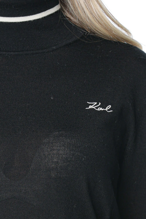 Pulover Karl Lagerfeld Essential Merino Wool Turtleck