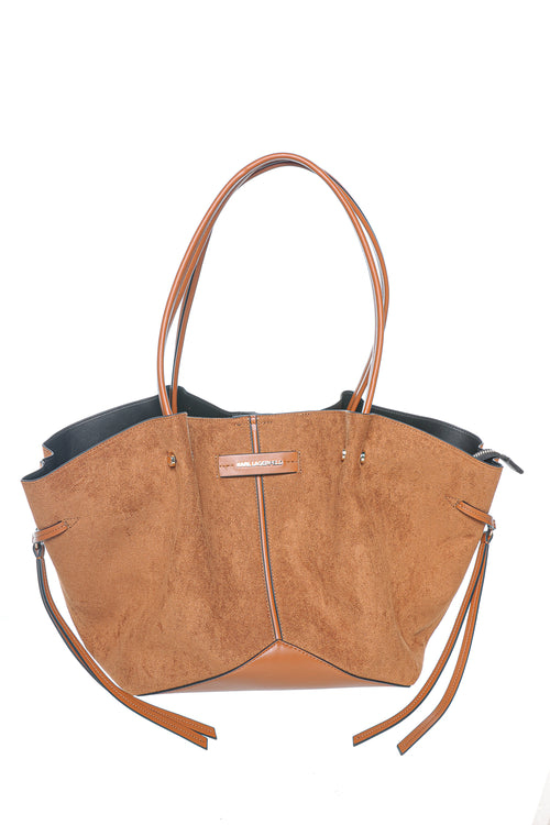 Geanta Karl Lagerfeld K/Pierced Md Tote Suede
