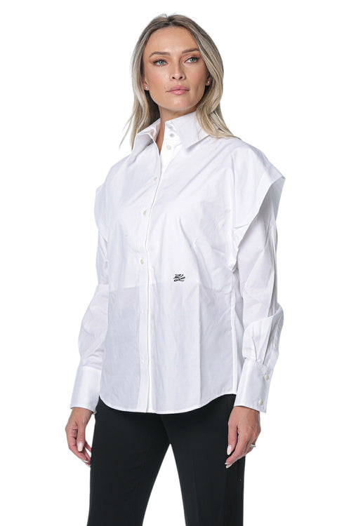 Camasa Karl Lagerfeld Shoulder Detail Poplin