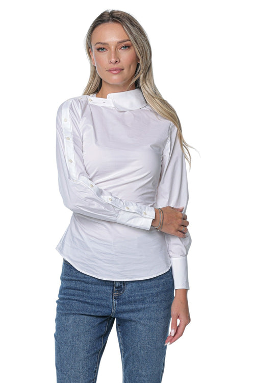 Camasa Karl Lagerfeld Asymmetric Poplin
