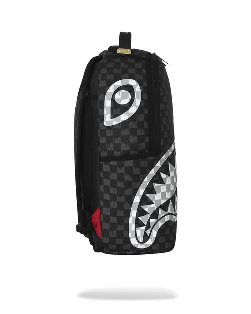 Rucsac Sprayground Black And White Drip Check Shark