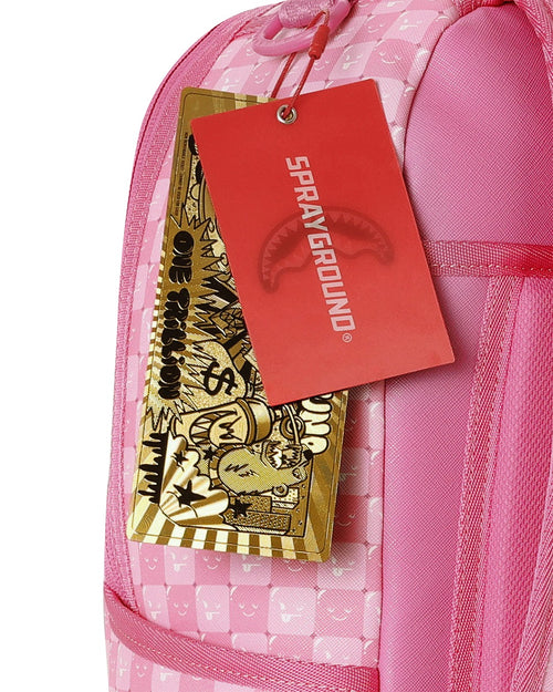 Rucsac Sprayground Pink New Check Faces