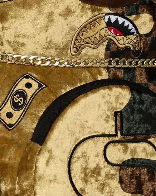 Rucsac Sprayground Sharks In Paris Gold Drip Moneybear