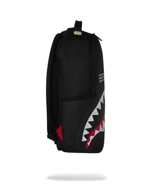 Rucsac Sprayground Shark Central Black Embroidered Shark