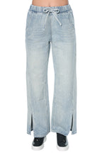 Jeans One Teaspoon Roadhouse Mid Waist Wide Leg Drawstring