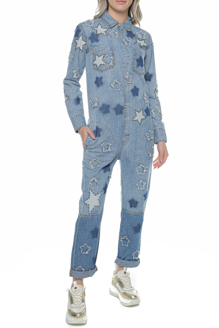 Salopeta denim ONETEASPOON Johnny Blue Star Paradise - 1