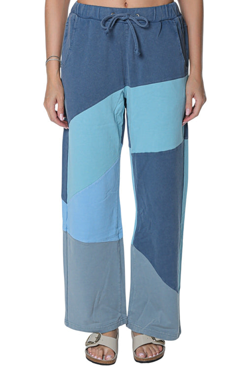Pantaloni sport One Teaspoon Patchwork Wide Leg Fleece