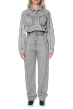 Salopeta One Teaspoon Icon Longsleeved Straight Leg Denim