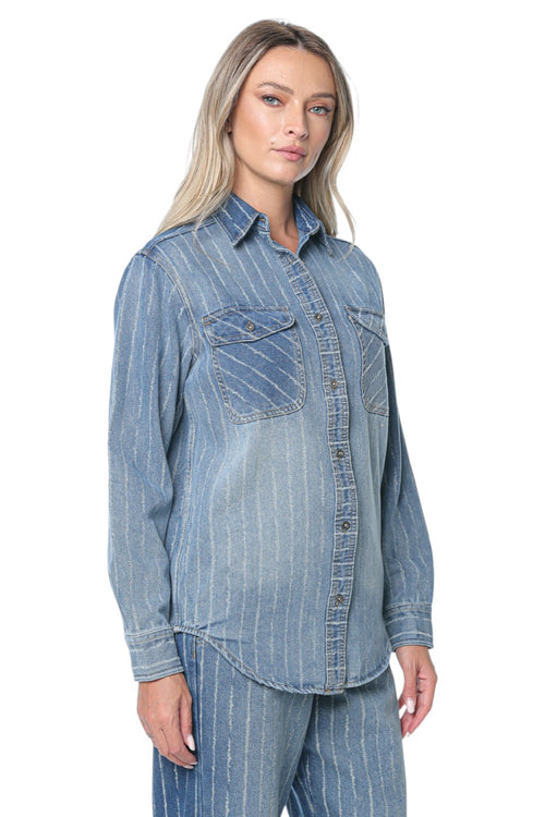 Camasa One Teaspoon Distressed Everyday Denim