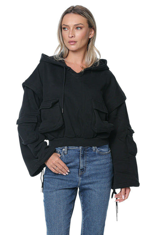 Hanorac One Teaspoon Hoodie Zipoff Sleeve