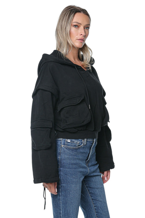 Hanorac One Teaspoon Hoodie Zipoff Sleeve